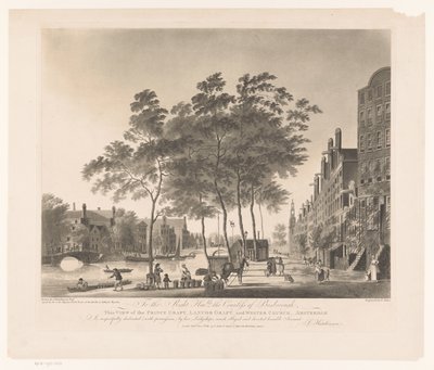 Veduta del Prinsengracht e della Westerkerk ad Amsterdam da Francis Jukes