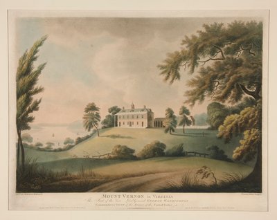 Mount Vernon in Virginia / La residenza del defunto tenente generale George Washington da Francis Jukes