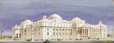 Progetto per il Brooklyn Museum of Art, 1893 da Francis L.V. Hoppin