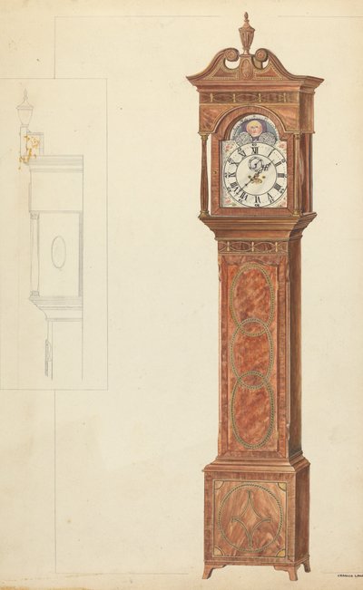 Orologio a pendolo da Francis Law Durand