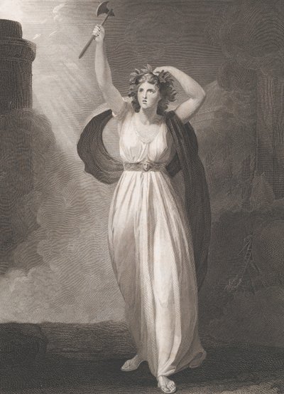 Cassandra impazzita, Shakespeare, Troilo e Cressida, Atto 2, prima pubblicazione 1795, ristampa 1852 da Francis Legat