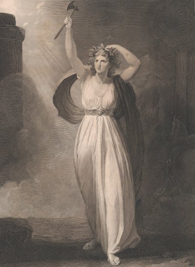 Cassandra furiosa Shakespeare, Troilo e Cressida, Atto 2,..., prima pubblicazione 1795, ristampa 1852 da Francis Legat