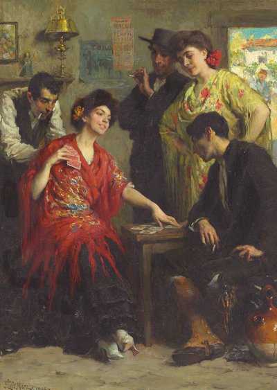 I Giocatori di Carte da Francis Luis Mora