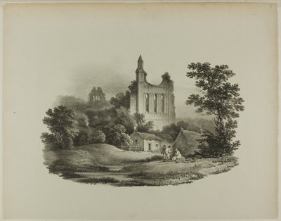 Abbazia di Byland, Yorkshire da Francis Nicholson