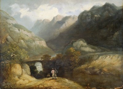 Pont Aberglaslyn, 1770-1840 da Francis Nicholson