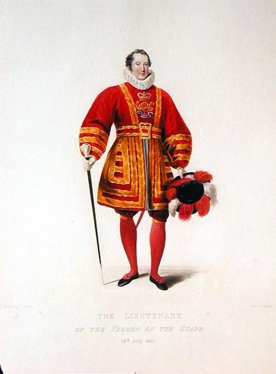 Il tenente della Guardia degli Yeoman da Francis Phillip (after) Stephanoff