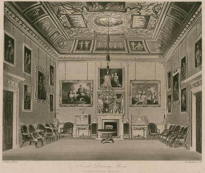 Secondo Salotto, Buckingham House da Francis Phillip Stephanoff