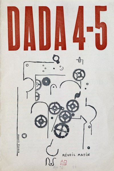 Seconda di copertina di "Dada 4-5" di Picabia (1879-1953), raccolta letteraria e artistica, luglio 1917. da Francis Picabia