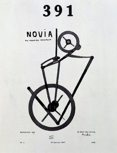 Copertina della rivista "391" n° 1 di Picabia (1879-1953), 25/1/1917. da Francis Picabia