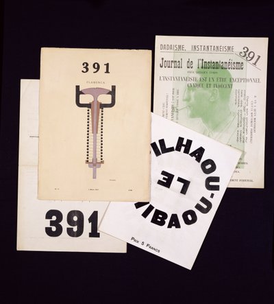 Montaggio dadaista (collage) da Francis Picabia
