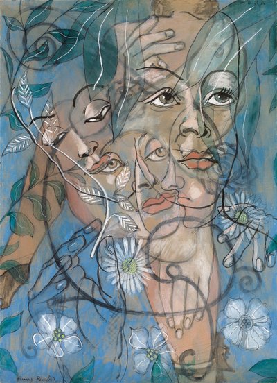 Hera, 1929 circa (olio, gouache, carboncino e matita su tavola) da Francis Picabia