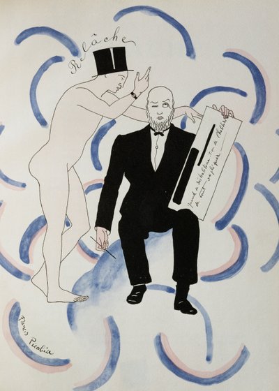 Relache ballet di Erik Satie, 1924 circa (disegno) da Francis Picabia