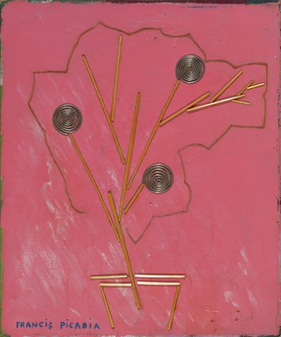 Vaso di fiori, 1924-25 circa (tecnica mista su tela) da Francis Picabia