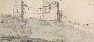 Lato est del castello di Sheriff Hutton da Francis Place