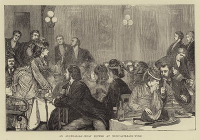 Una cena di carne australiana a Newcastle-on-Tyne da Francis S. Walker