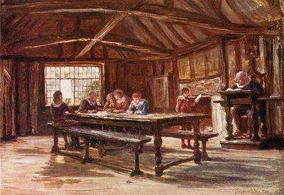 La scuola di grammatica, Stratford on Avon da Francis S. Walker