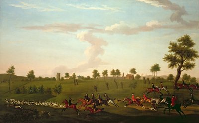 Scena di caccia: Full Cry, c.1755-60 da Francis Sartorius