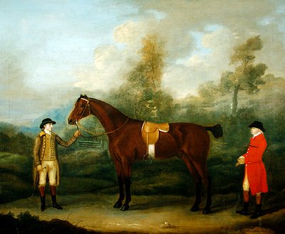 Cacciatore con il suo cavallo e stalliere da Francis Sartorius