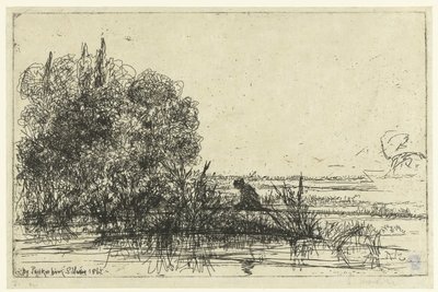 Twickenham sul Tamigi da Francis Seymour Haden (Sir) (signed by artist)