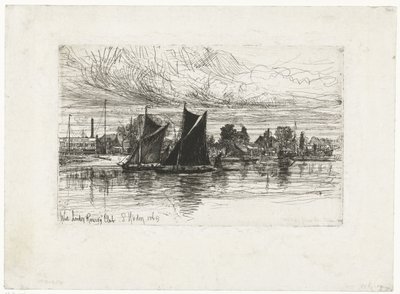 West London Rowing Club da Francis Seymour Haden (Sir) (signed by artist)