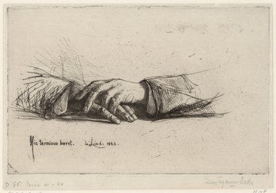 Mani riposanti da Francis Seymour Haden (Sir)