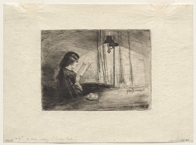 Una Signora che Legge da Francis Seymour Haden