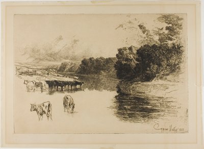 Un fiume del Lancashire da Francis Seymour Haden