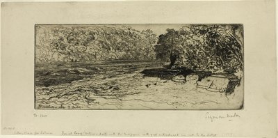 Un luogo probabile per un salmone da Francis Seymour Haden