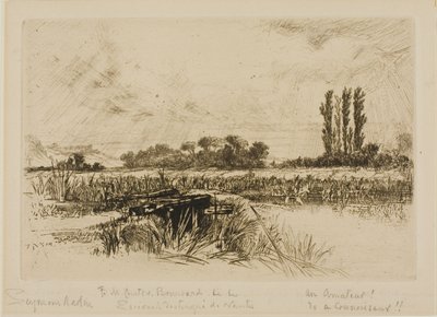 Un prato acquatico da Francis Seymour Haden