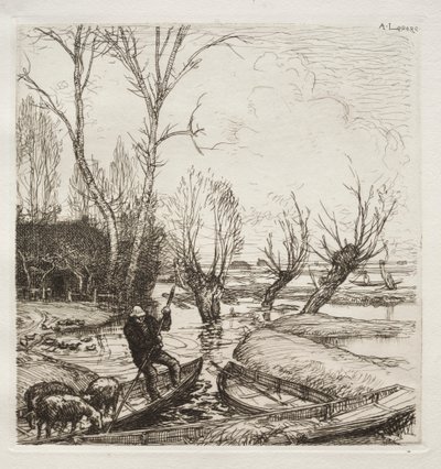 Au Marais Inondé: La Bergère da Francis Seymour Haden
