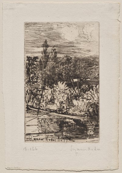Pesca del barbo da Francis Seymour Haden