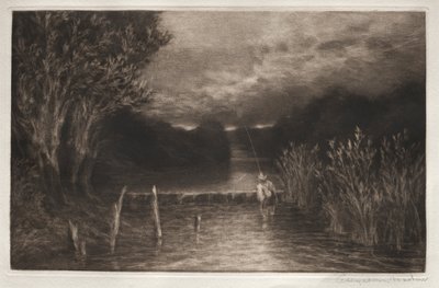 Pesca alla trota, 1897 da Francis Seymour Haden