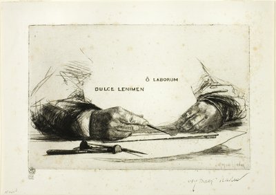 Mani Incisione-O Laborum da Francis Seymour Haden