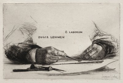 Incisione delle mani da Francis Seymour Haden