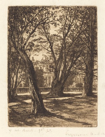 Giardini di Kensington (La piccola lastra) da Francis Seymour Haden