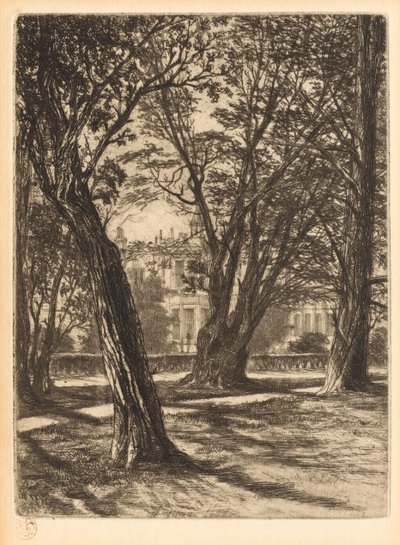 Giardini di Kensington, N. 1 Piccola lastra da Francis Seymour Haden