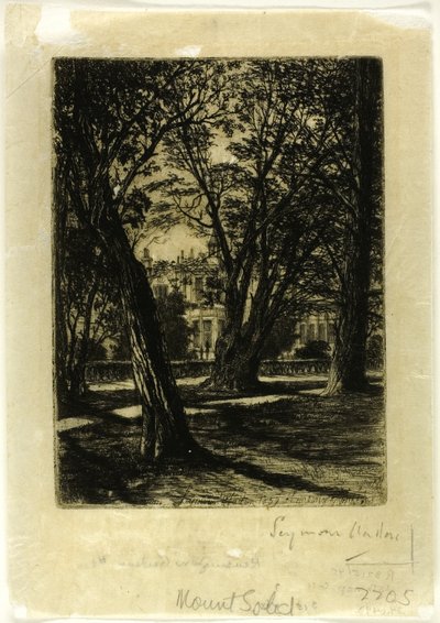 Kensington Gardens, No. I (piccola tavola) da Francis Seymour Haden