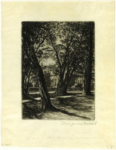 Giardini di Kensington, n. I (piccola tavola) da Francis Seymour Haden