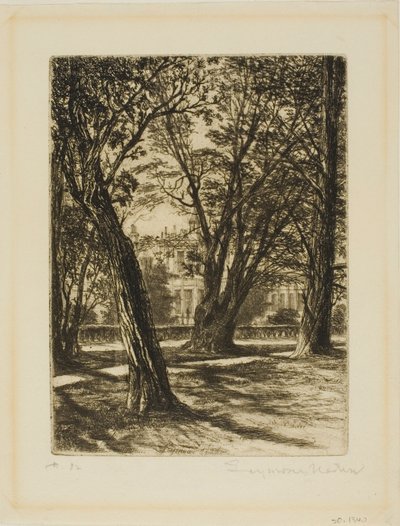 Giardini di Kensington, No. I (piccola tavola) da Francis Seymour Haden