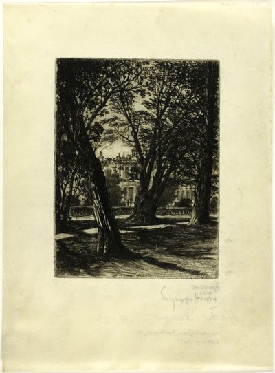 Giardini di Kensington, n. I (piatto piccolo) da Francis Seymour Haden