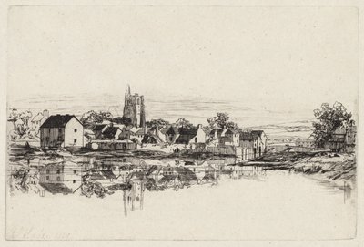 Città di Kidwelly, 1859 da Francis Seymour Haden