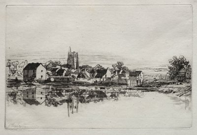 Città di Kidwelly, 1859 da Francis Seymour Haden