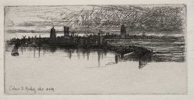 Piccolo molo di Calais, 1865, 3 A.M. da Francis Seymour Haden