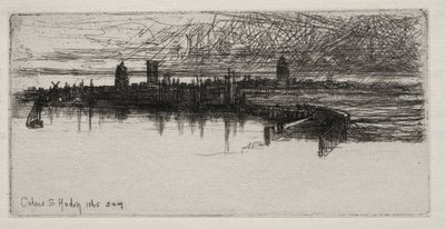 Piccolo molo di Calais, 1865, 3 A.M., 1865 da Francis Seymour Haden