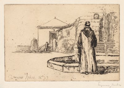 Monaco a una fontana da Francis Seymour Haden