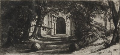 Mytton Hall, 1859 da Francis Seymour Haden