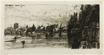 Vecchia chiesa di Chelsea da Francis Seymour Haden