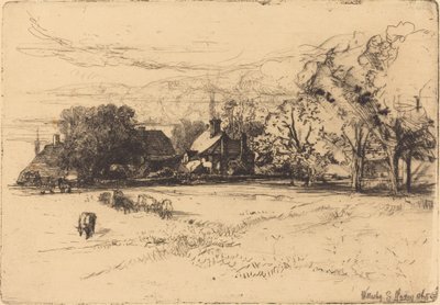 Vecchia casa di Willesley da Francis Seymour Haden