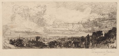 Fuori dalla finestra dello studio da Francis Seymour Haden