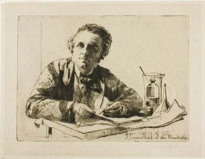 Ritratto di Francis Seymour Haden, No. 2 (mentre incide) da Francis Seymour Haden